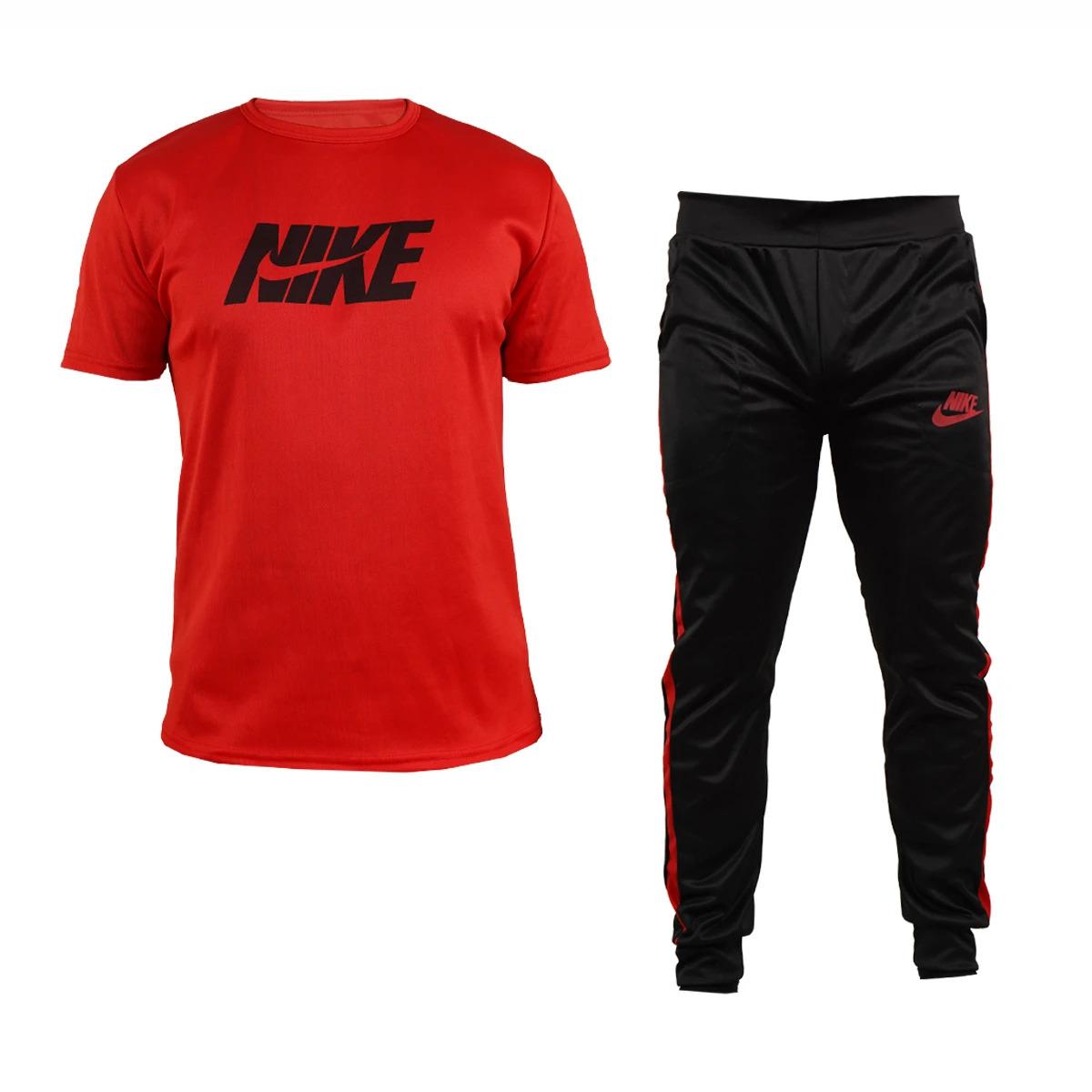 ست تیشرت شلوار Nike Air قرمز مردانه مدلRana