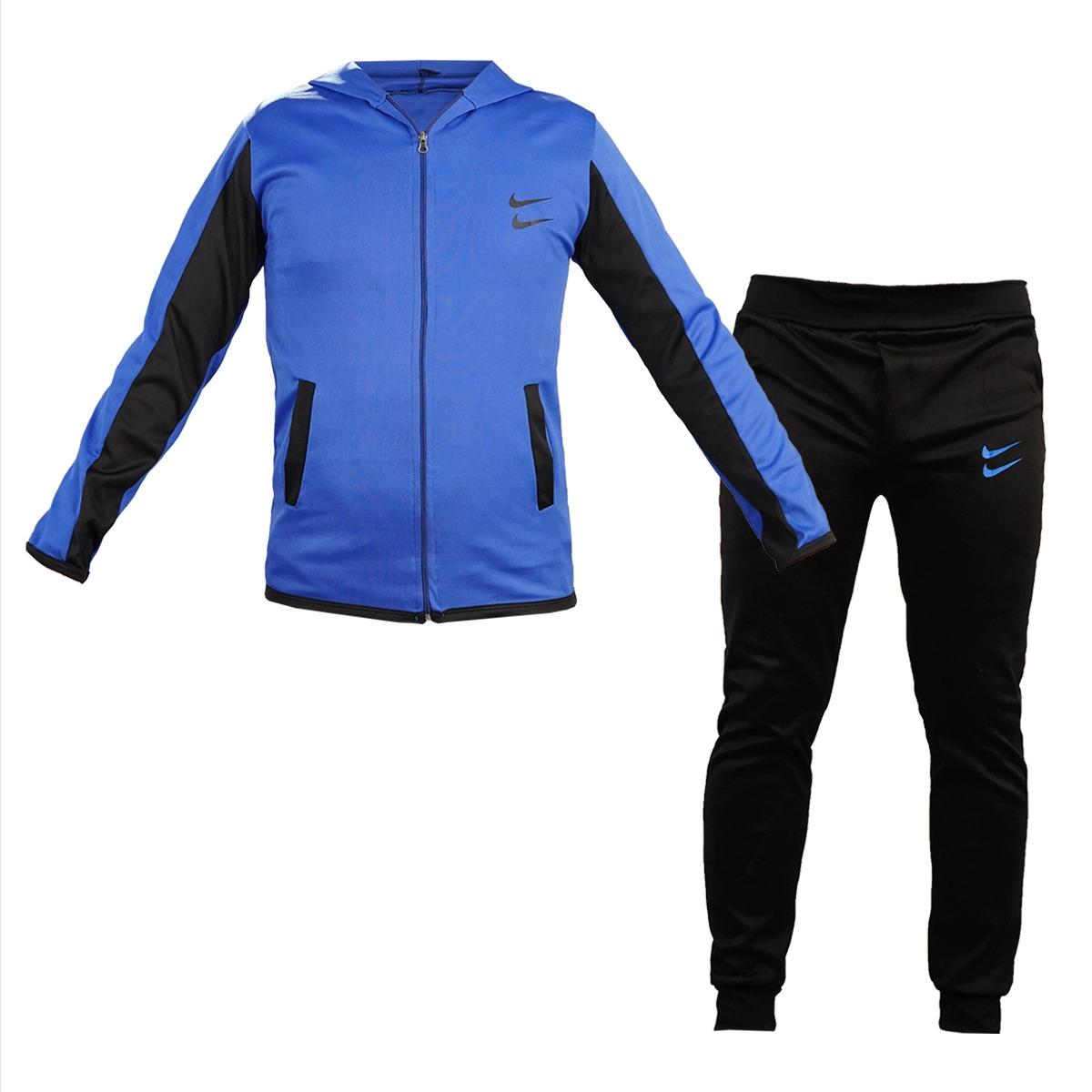 ست سویشرت شلوار دو نایک آبی مردانه مدل Arat