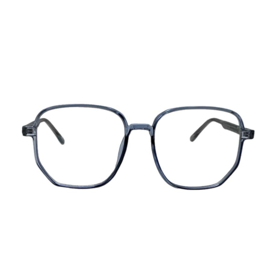 فریم عینک طبی آبی شفاف عدسی قابل تعویض مد 048