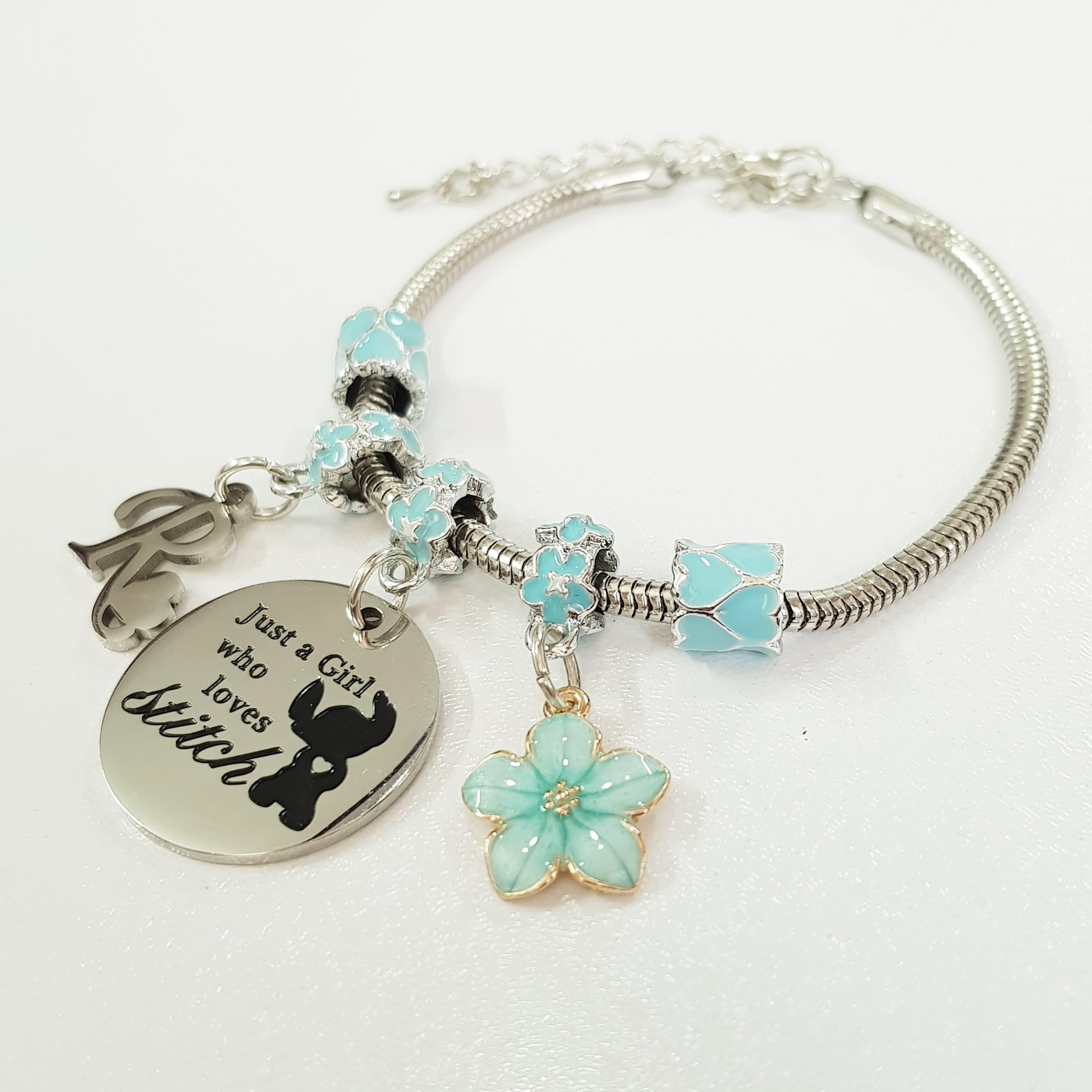 دستبند پاندورا نقره ای آویز استیل فری سایز