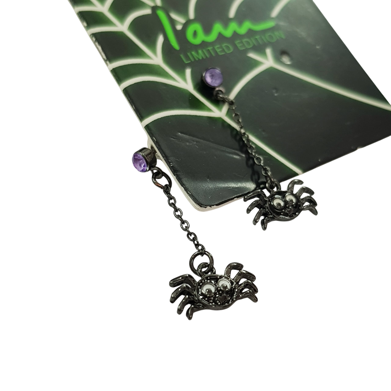 گوشواره زنجیردار هالووین آویز عنکبوت برند iam