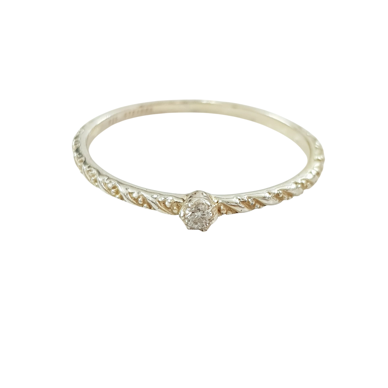 انگشتر حلقه نگین دار جنس نقره عیار ۹۲۵ برند iam