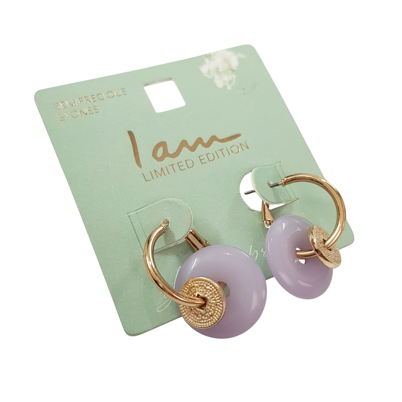 گوشواره طلایی قفلی برند iam کد ۲۱۰۸۱۱