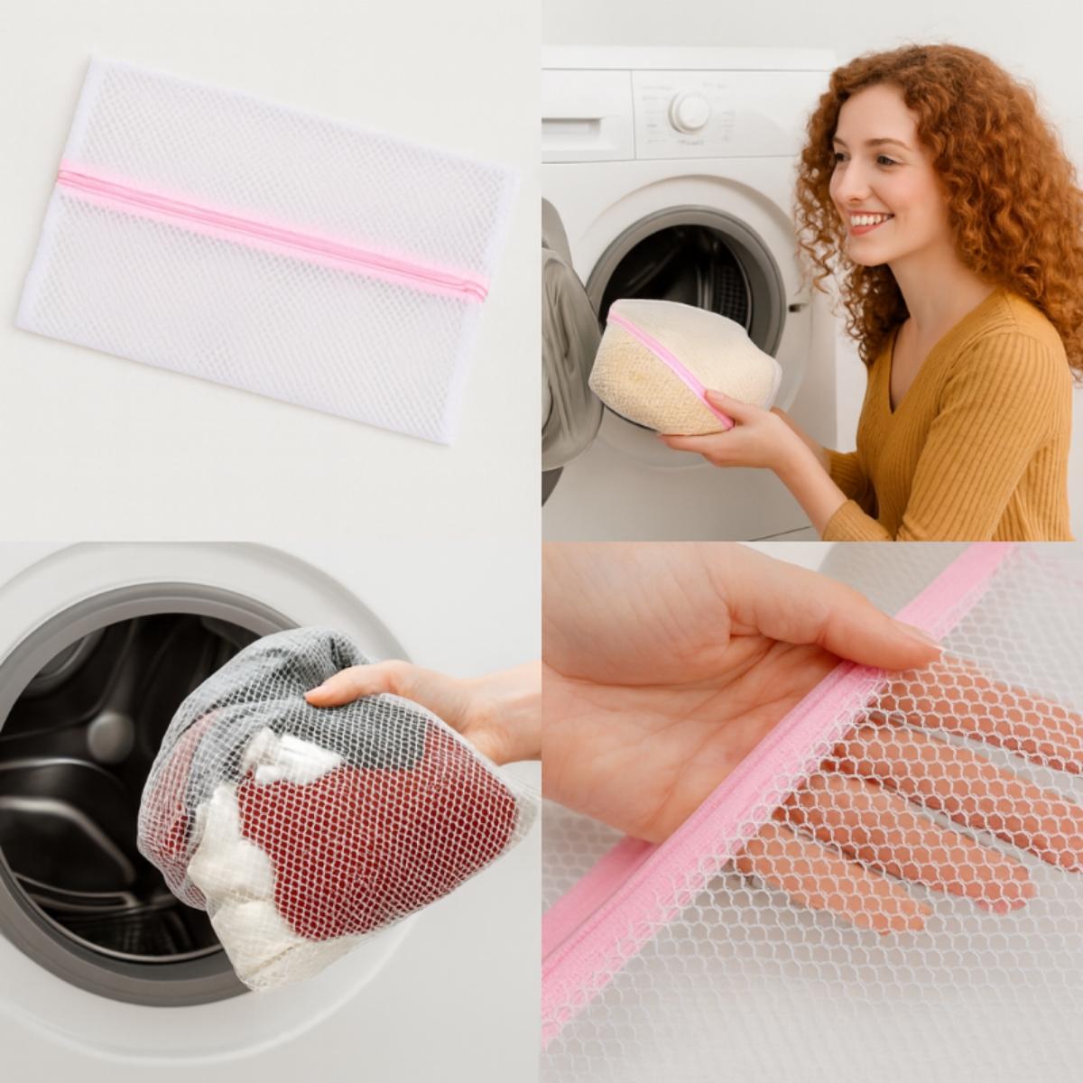 توری لباسشویی زیپ‌دار - کاور شستشو لباس