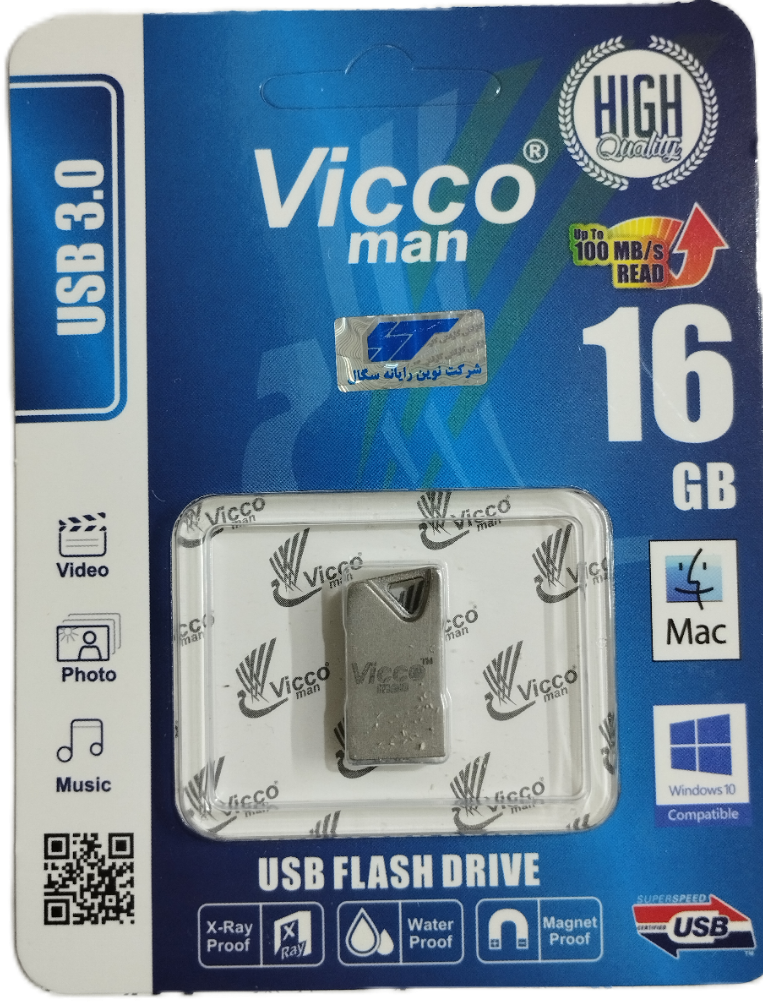 فلش16گیگ فلزی VICCO MAN باسرعت فوق العاده USB3.0