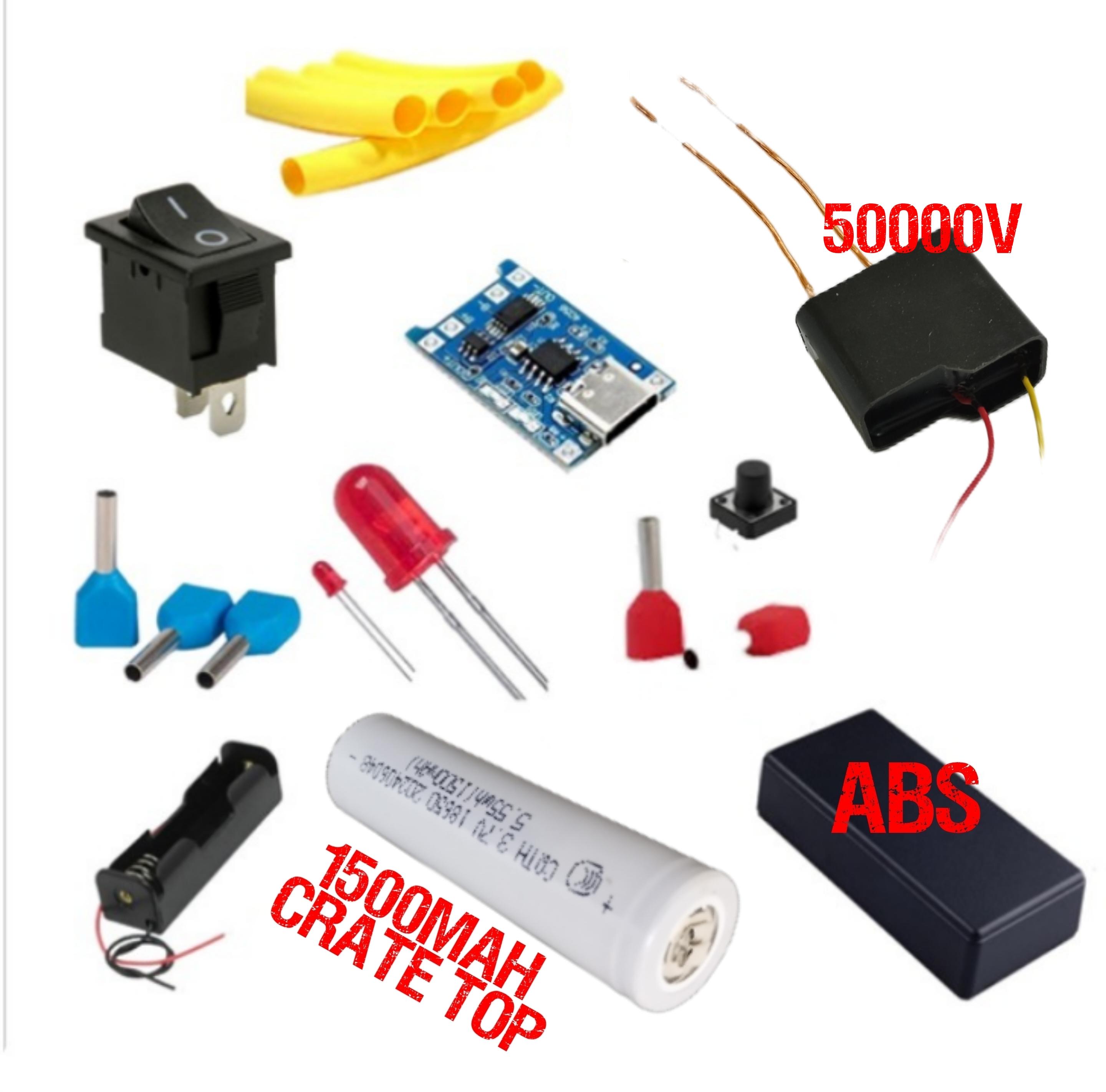 پک ویژه 10 عددی قطعات الکترونیک کیت ماژول افزاینده ولتاژ جرقه زن های ولتاژ 50000v