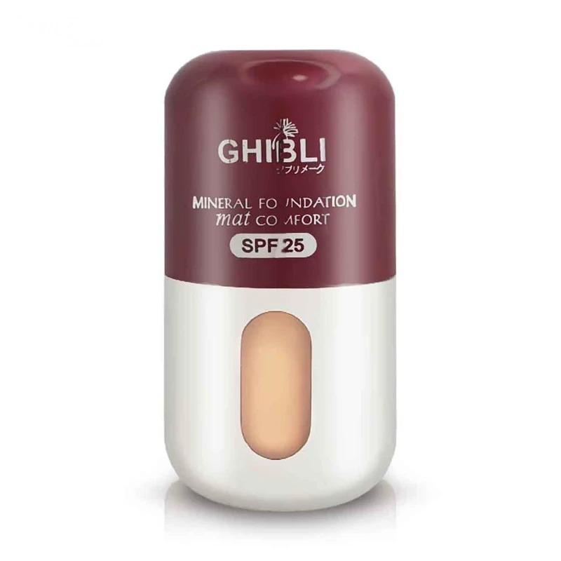 کرم پودر گیاهی فول کاور و ضد آب جیبلی SPF 25 حجم 40 میل شماره 02