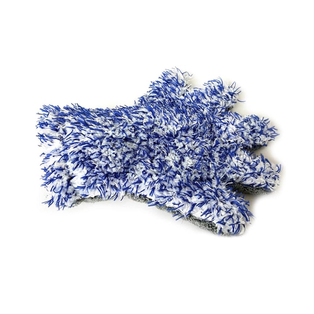 دستکش شستشوی خودرو مایکروفایبر مدل پنجه ای