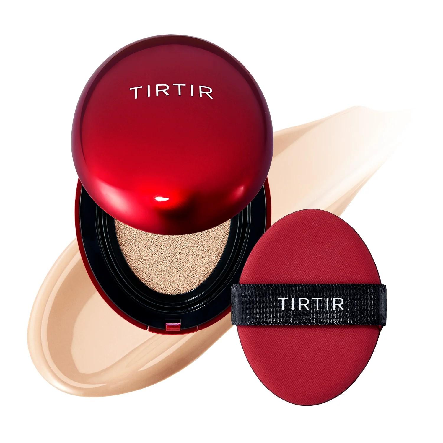کوشن قرمز تیر تیر مدل TIRTIR Mask Fit Cushion RED رنگ 21C COOL IVORY
